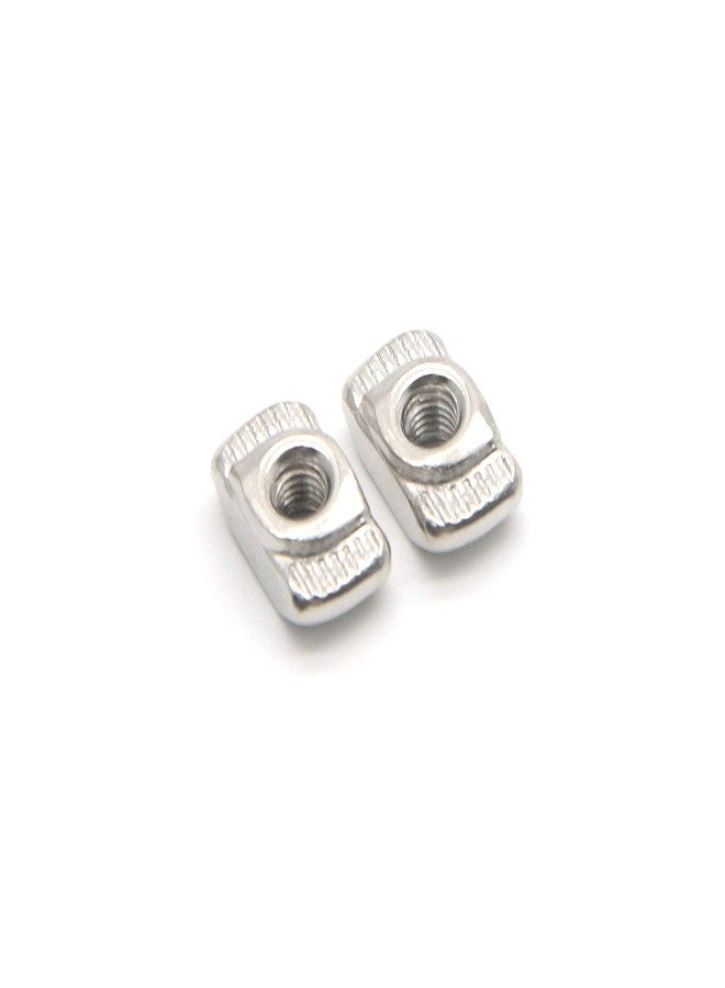 FarBoat Hardware Semi-Circle Sliding M3 T Slot Nut Fastener Kit European Standard 20 Series Carbon Steel Nickel-Plated Aluminum Profile Accessories, 100 Pcs - Image 3